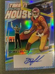 Drake London [Platinum Blue] #TH-DL1 Football Cards 2022 Leaf Valiant Autographs Take it to the House Prices