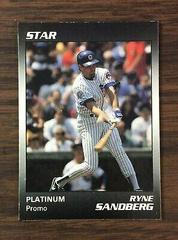 Ryne Sandberg [Promo] Baseball Cards 1990 Star Platinum Edition Prices