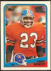 Sammy Winder #24 Football Cards 1988 Topps Prices