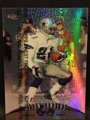 Deion Sanders [Refractor w/ Coating] #36 Football Cards 1998 Topps Finest Prices