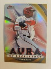 Juan Soto [Gold] #AE-JS Baseball Cards 2022 Topps Finest Aura of Excellence Prices