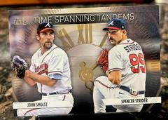 Spencer Strider, John Smoltz [Gold] Baseball Cards 2023 Topps Update Time Spanning Tandems Prices