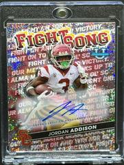 Jordan Addison [Autograph Speckle] #FS-13 Football Cards 2022 Bowman's Best University Fight Song Prices