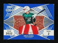 Druw Jones [Blue] Baseball Cards 2022 Panini Elite Extra Edition First Round Materials Prices