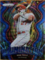 Mike Trout [Blue Wave Prizm] #IL-10 Baseball Cards 2022 Panini Prizm Illumination Prices