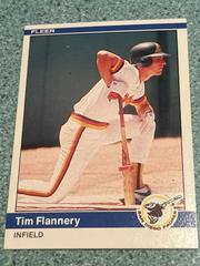 Tim Flannery #299 Baseball Cards 1984 Fleer Prices