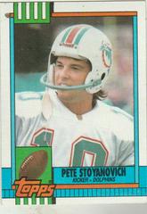 Pete Stoyanovich #320 Football Cards 1990 Topps Prices