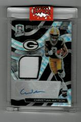 Christian Watson [Wave] Football Cards 2022 Panini Spectra Aspiring Patch Autographs Prices