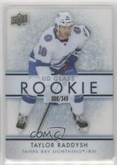 Taylor Raddysh #GR-21 Hockey Cards 2021 Upper Deck Ovation UD Glass Rookies Prices