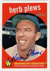 Herb Plews Baseball Cards 2008 Topps Heritage Real One Autographs Prices