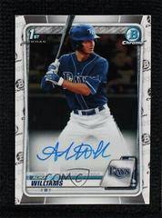 Alika Williams #CDA-AW Baseball Cards 2020 Bowman Draft Picks Chrome Autographs Prices