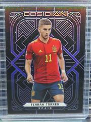 Ferran Torres [Electric Etch Purple] #102 Soccer Cards 2021 Panini Obsidian Prices