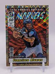 Francisco Alvarez [Gold] Baseball Cards 2023 Panini Donruss Marvels Prices