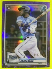 Randy Arozarena [Purple Refractor] #11 Baseball Cards 2020 Bowman Chrome Prices