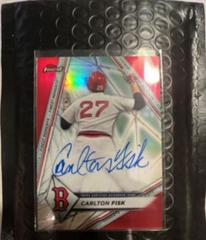 Carlton Fisk [Red] #FMA-CF Baseball Cards 2022 Topps Finest Moments Autographs Prices