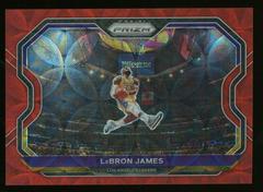 LeBron James [Choice Red Prizm] Basketball Cards 2020 Panini Prizm Prices