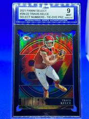 Travis Kelce [Tie Dye] Football Cards 2021 Panini Select Numbers Prices