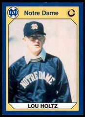 Lou Holtz Football Cards 1990 Notre Dame Collegiate Collection Prices