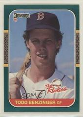 Todd Benzinger #30 Baseball Cards 1987 Donruss Rookies Prices