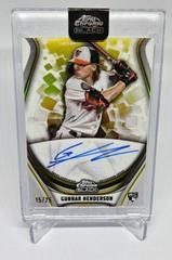 Gunnar Henderson [Gold Trim] Baseball Cards 2023 Topps Chrome Black Ivory Autographs Prices