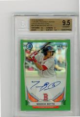Mookie Betts [Chrome Green Refractor] #MB Baseball Cards 2014 Bowman Prospect Autograph Prices