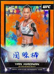 Yan Xiaonan [Orange Refractor] #FNA-YXI Ufc Cards 2024 Topps Chrome UFC Signature Prices