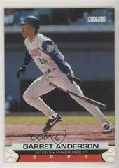 Garret Anderson #39 Baseball Cards 2001 Stadium Club Prices