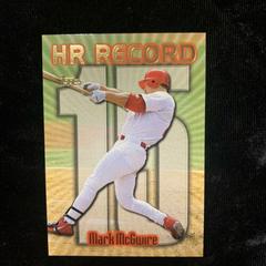 Mark McGwire [#15] #220 Baseball Cards 1999 Topps Home Run Record Prices