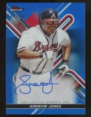 Andruw Jones [Blue] #FA-AJO Baseball Cards 2022 Topps Finest Autographs Prices