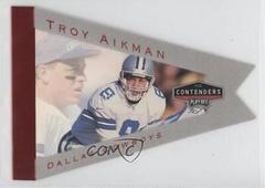 Troy Aikman [Grey] #20 Football Cards 1998 Playoff Contenders Pennants Prices