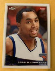 Gerald Henderson #105 Basketball Cards 2009 Topps Chrome Prices