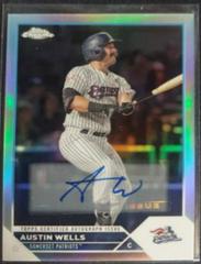 Austin Wells [Autograph Refractor] #PDC-10 Baseball Cards 2023 Topps Pro Debut Chrome Prices