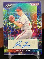 Greg Maddux [Purple Mojo] #BA-GM1 Baseball Cards 2023 Leaf Vivid Autograph Prices
