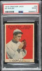 Ed Walsh #36 Baseball Cards 1915 Cracker Jack Prices