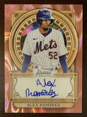 Alex Ramirez [Rose Gold] #SOA-AR Baseball Cards 2023 Bowman Sterling Opulence Autographs Prices
