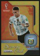 Lautaro Martinez [Gold] #21 Soccer Cards 2022 Panini Prizm World Cup Scorers Club Prices
