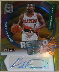 Rod Strickland [Gold] Basketball Cards 2021 Panini Spectra RetroSpect Autographs Prices