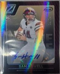 Sam Howell [Autograph Artist Proof Silver] #105 Football Cards 2022 Panini Zenith Prices