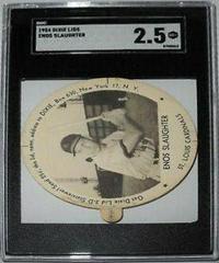 Enos Slaughter Baseball Cards 1954 Dixie Lids Prices