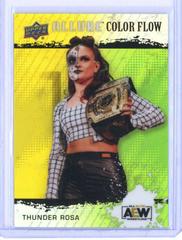 Thunder Rosa [Yellow Green] Wrestling Cards 2022 Upper Deck Allure AEW Color Flow Prices