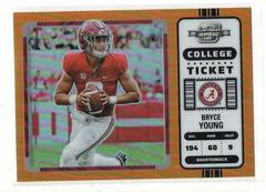 Bryce Young [Orange] #1 Football Cards 2023 Panini Chronicles Draft Picks Contenders Optic Prices