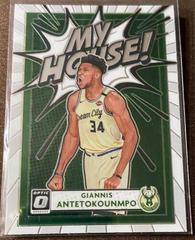 Giannis Antetokounmpo [Green] #2 Basketball Cards 2020 Panini Donruss Optic My House Prices