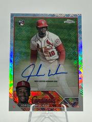 Jordan Walker #RCA-JW Baseball Cards 2023 Topps Chrome Logofractor Autograph Prices