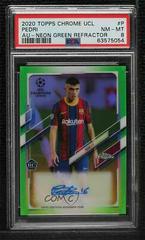 Pedri [Neon Green Refractor] Soccer Cards 2020 Topps Chrome UEFA Champions League Autographs Prices