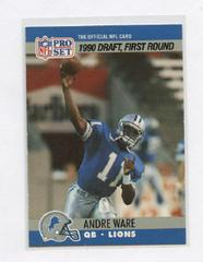 Andre Ware Football Cards 1990 Pro Set Prices