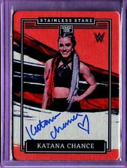 Katana Chance [Orange] Wrestling Cards 2022 Panini Impeccable WWE Stainless Stars Autographs Prices