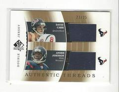 David Carr, Andre Johnson [Double Jersey Gold] #DJC-DC/AJ Football Cards 2003 SP Authentic Threads Doubles Prices