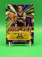 Jeremy Sochan #FP-JSS Basketball Cards 2022 Panini Court Kings Fresh Paint Autographs Prices