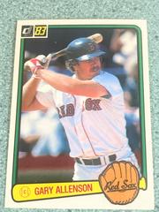 Gary Allenson Baseball Cards 1983 Donruss Prices