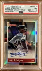 Julio Rodriguez [Holo] #R88S-JR Baseball Cards 2022 Panini Donruss Optic Retro 1988 Signatures Prices